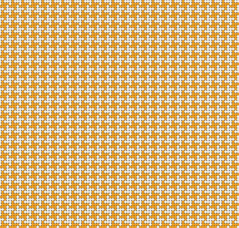 Riley Blake Designs Grove by Jill Finley - Orange Grove Houndstooth - C10146 ORANGE