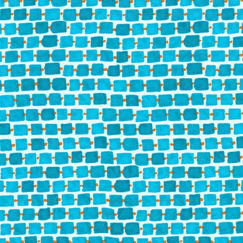 Blank Quilting - Whimsy Daisical - Blue Rectangles - 1433 70 - Sewjersey.com
