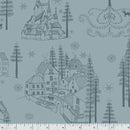 Marcus Fabrics Nordic Christmas Village Blue R441953D BLUE