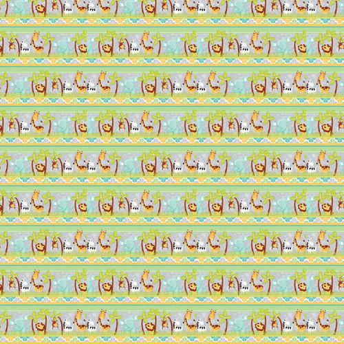Studio e Sweet Safari by Victoria Hutto Novelty Safari Stripe Multi - 7242-16 MULTI - Sewjersey.com