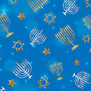 Kanvas Menorahs and Stars Medium (Festival of Lights - Sewjersey.com
