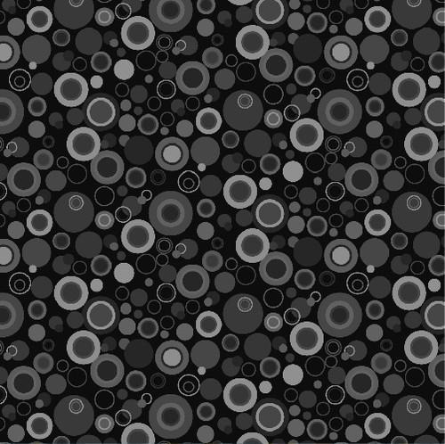 Henry Glass Bubble Dot  Basics 9612-98 Black