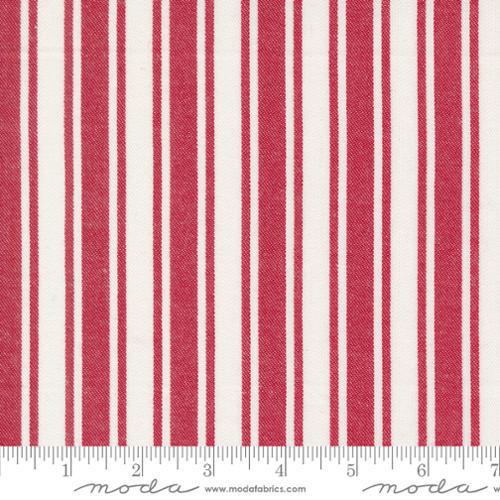 Moda Panache Wovens - White Red Stripes 12218 13 - Sewjersey.com