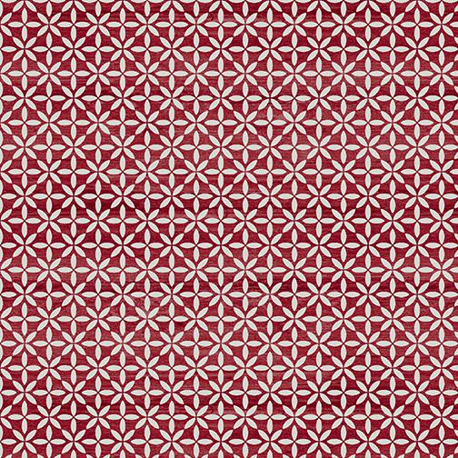 Benartex Rustic Journey by Painted Sky Studio - Rustic Diamond Red - 01659 10