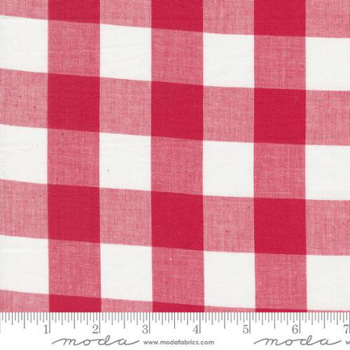 Moda Panache Wovens - White Red Plaid 12218 15 - Sewjersey.com