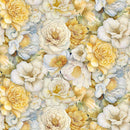 Timeless Treasures Lumiere Packed Floral Heads FLEUR-CD4355 CREAM