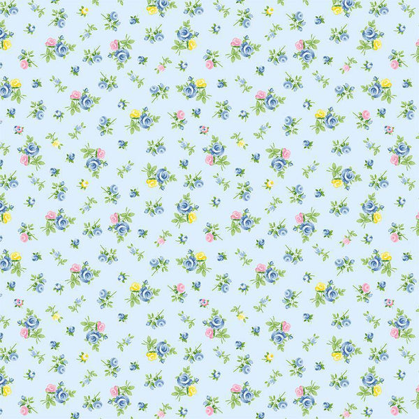 TOSSED TINY ROSE ROSE-CD2256  BLUE