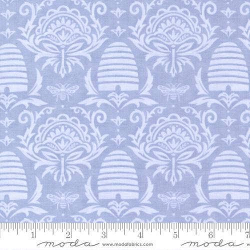 Beeskep Damask Damask  Honey Lavender Lavender 56082 29 Moda #1