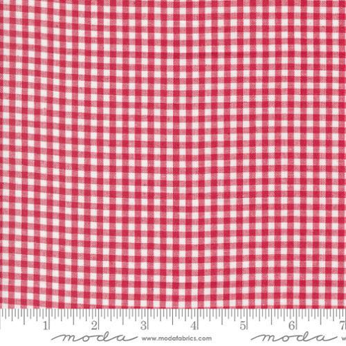 Moda Panache Wovens - White Red Check 12218 14 - Sewjersey.com