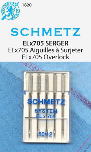 Schmetz ELX705 5pk 12/80