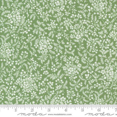 Moda Shoreline by Camille Roskelley - Small Floral Light Green 55304 25 - Sewjersey.com