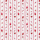 Paintbrush Studio Fabrics Love Cats by Zirkus Design - Candy Stripe Pink/White - 12022071 - Sewjersey.com