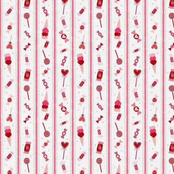 Paintbrush Studio Fabrics Love Cats by Zirkus Design - Candy Stripe Pink/White - 12022071