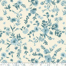 Marcus Fabrics Buttercup & Blues Viney Floral R022036D SKY