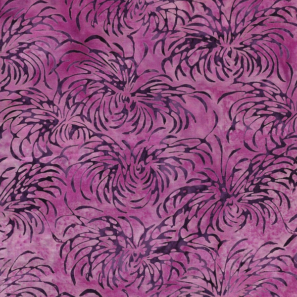 Spider Mum - Pink French Rose Island Batik sewjersey.com