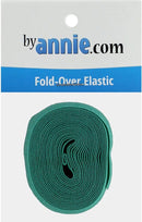 By Annie 3/4In X 2Yd Turquoise Fold-Over Elastic - Sewjersey.com