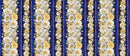 Timeless Treasures Lumiere Floral 11" Stripe FLEUR-CD4353 NIGHT