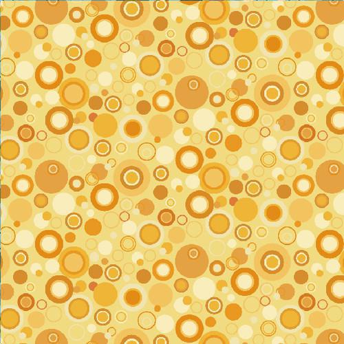 Henry Glass Bubble Dot  Basics 9612-33 Yellow