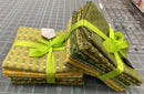 Stash Building Fat Quarter Bundles in green and yellow!- Sewjersey.com