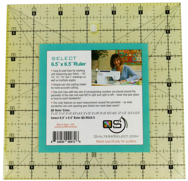 Quilters Select Non-Slip Ruler 6.5in x 6.5in
