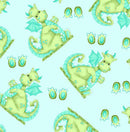 AE Nathan Comfy Flannel Prints Dragons Blue 1037 11 - sewjersey.com