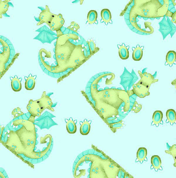 AE Nathan Comfy Flannel Prints Dragons Blue 1037 11 - sewjersey.com