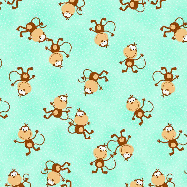 AE Nathan Comfy Flannel Prints Monkeys 0991 60 - sewjersey.com