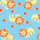 AE Nathan Comfy Prints Blue Lions Flannel - 1033 11 - sewjersey.com