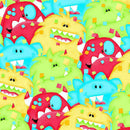 AE Nathan Comfy Prints Flannel Monsters Multi N-0974 41 - sewjersey.com