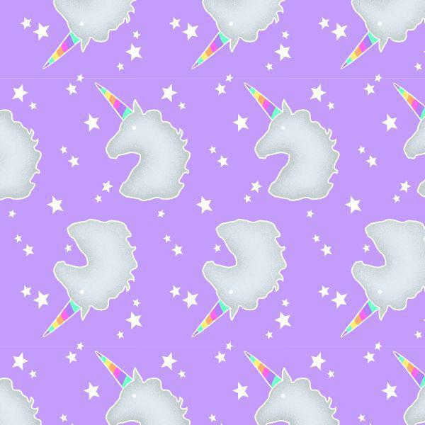 AE Nathan Comfy Prints Flannel Unicorn Purple 1002 55 - sewjersey.com