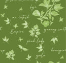 Apple Orchard Collection-Apples Names-100% Cotton-Green-21231107-02 - Sewjersey.com