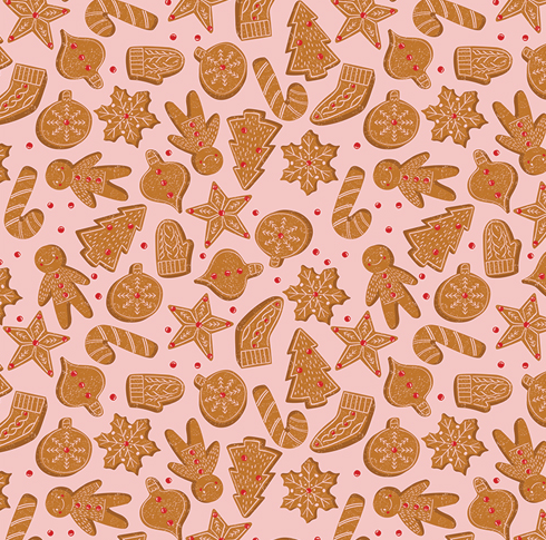 Art Gallery Fabrics Christmas in the City Ginger Bliss CHC25810