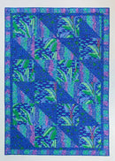 An example of the Landscape quilt by Donna Robertson in blue