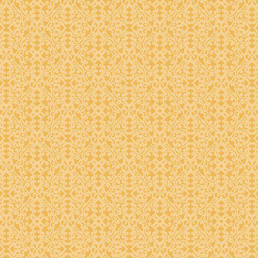 Benartex Autumn Elegance by Jackie Robinson - Damask Diamond Light Honey - 01673 31 - sewjersey.com