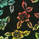 Benartex Bali Hawaii 2 Small Hibiscus Black/Multi