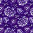 Benartex Lavender Fields by Jan Shore - Violette All Over Dark Purple - 06830 66 - sewjersey.com