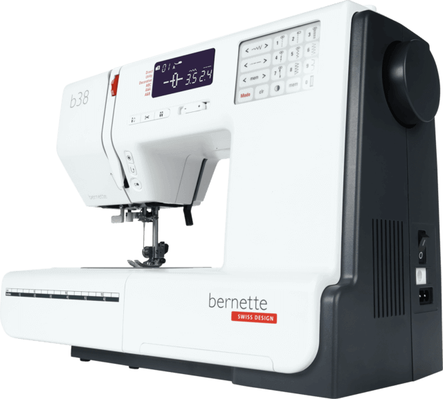 Bernette 38 Sewing Machine Angled View - sewjersey.com