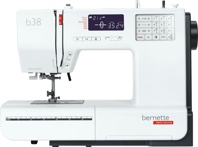 Bernette 38 Sewing Machine Front View - Sewjersey.com