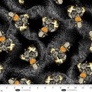 Blank Quilting Fire Alarm Firefighter with Hose Black 4093-99 Black