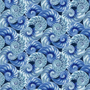 Blank Quilting Natural Beauties by Satin Moon Designs - Sea Shell Blue - 1797 75 - Sewjersey.com