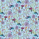Blank Quilting  Swan Lake Floral Allover Lt. Blue - 1633 11 - sewjersey.com