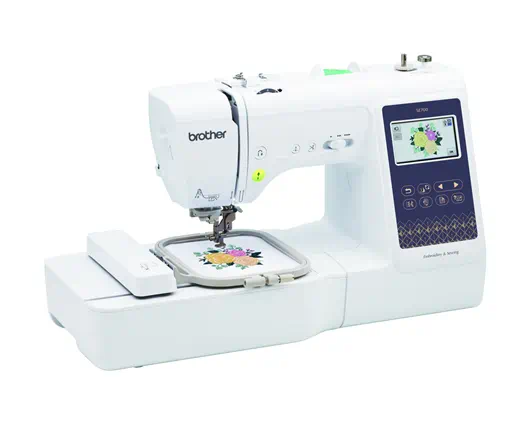 Brother SE700 Computerized Sewing and Embroidery Machine with 4" x 4" Embroidery Area angle view - sewjersey.com