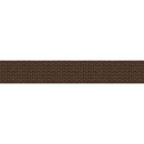 Brown strap on white background.