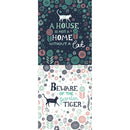 Camelot Fabrics A house is not a Home without a cat/Beware the Garden Tiger Panel - 30180207P - sewjersey.com
