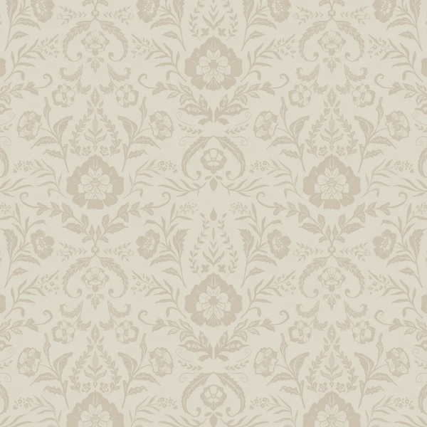 Decorative floral pattern on a beige background