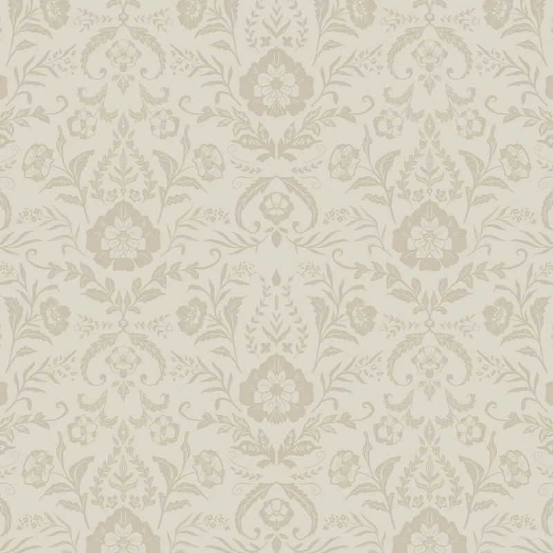 Decorative floral pattern on a beige background