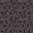 Black and white geometric patterned fabric texture