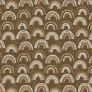 Camelot Fabrics Teddy Bear Tales Neutral Rainbows Dark Brown 21241004-02 100% Cotton Fabric 44" wide - Sewjersey.com