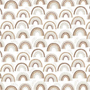 Camelot Fabrics Teddy Bear Tales Neutral Rainbows White 21241004-01 100% Cotton Fabric 44" wide - Sewjersey.com