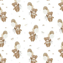 Camelot Fabrics Teddy Bear Tales Teddy Bear's Adventures White 21241001-01 100% Cotton Fabric 44" wide - Sewjersey.com